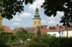 Blick auf den Kirchturm